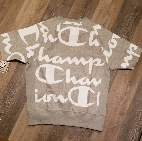 Champion All Over S/S Reverse Weave Sweatshirt - Picture 4 of 4